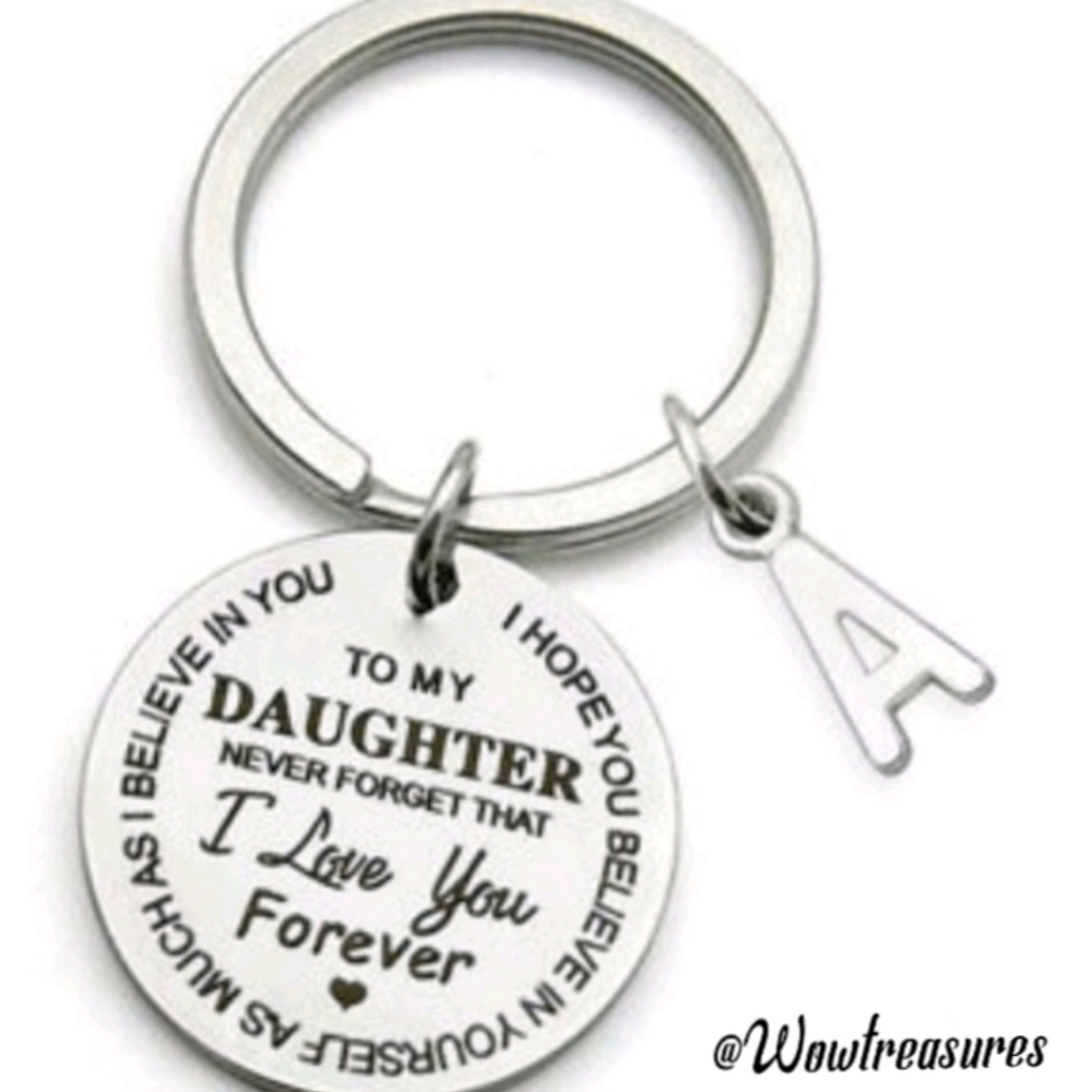 Keepsake Message To My Daughter Key Ring NWT